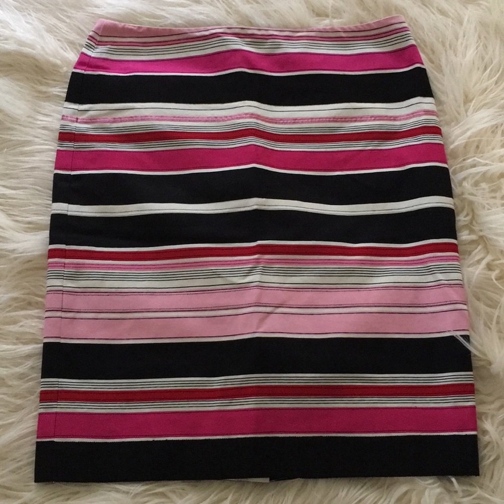 4/$10 Talbots Striped cotton Skirt Size 2P - Picture 2 of 6